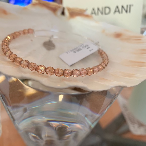 Alex and Ani Peach Crystal Bracelet - Picture 5 of 5